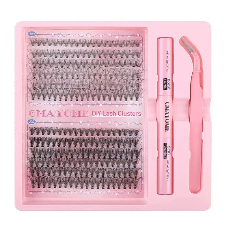 DIY Single Cluster Individual False Eyelash False Eyelashes Natural Thick Mixed Split Type