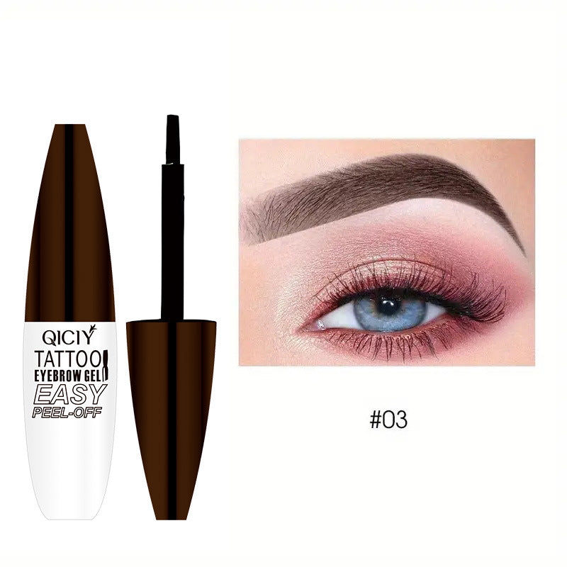 Tattoo Easy Peel Off Eyebrow Gel Cream Types Long-Lasting Smudge-Proof Sweat Resistant Waterproof Cosmetics