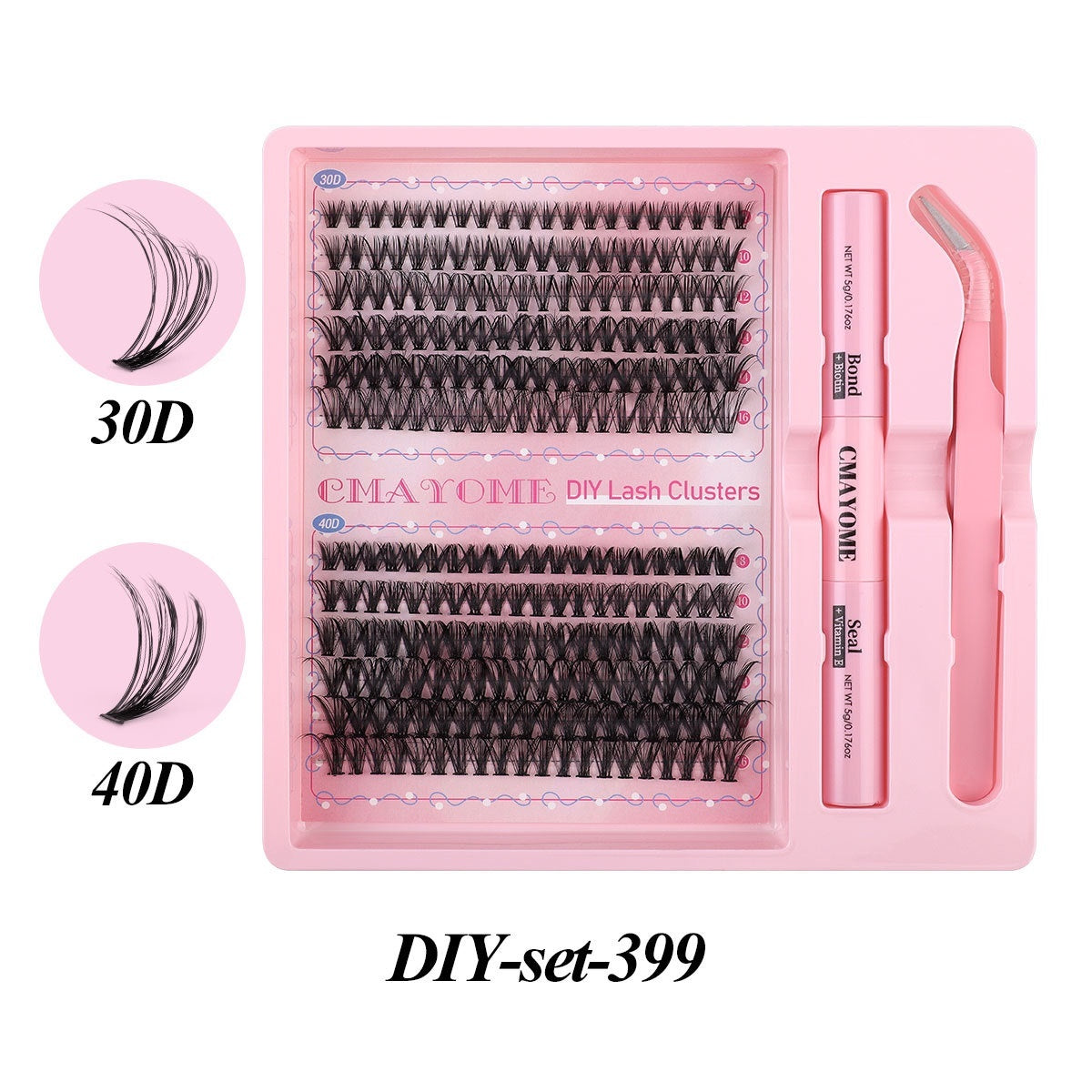 DIY Single Cluster Individual False Eyelash False Eyelashes Natural Thick Mixed Split Type