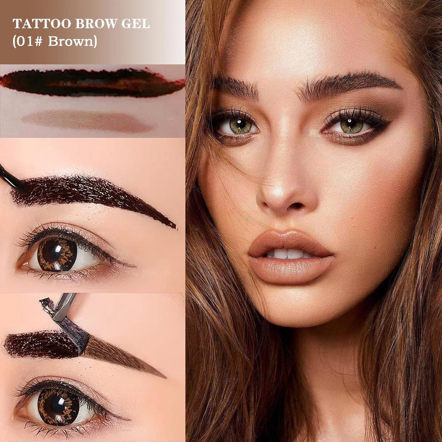 Tattoo Easy Peel Off Eyebrow Gel Cream Types Long-Lasting Smudge-Proof Sweat Resistant Waterproof Cosmetics