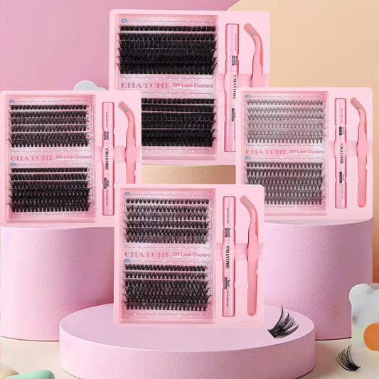 DIY Single Cluster Individual False Eyelash False Eyelashes Natural Thick Mixed Split Type