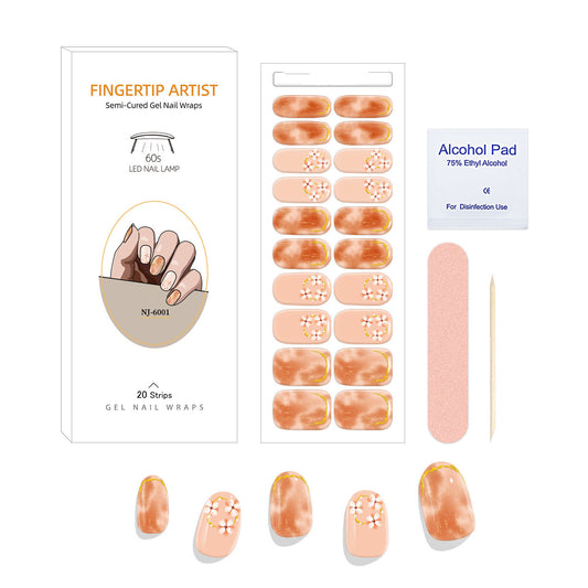UV Semi-curing Gel Nail Stickers