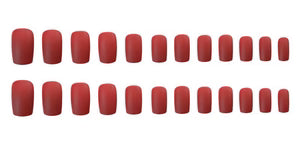 Finished Manicure with False Nails