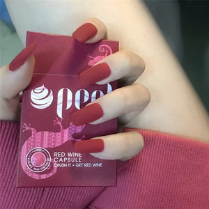 Finished Manicure with False Nails